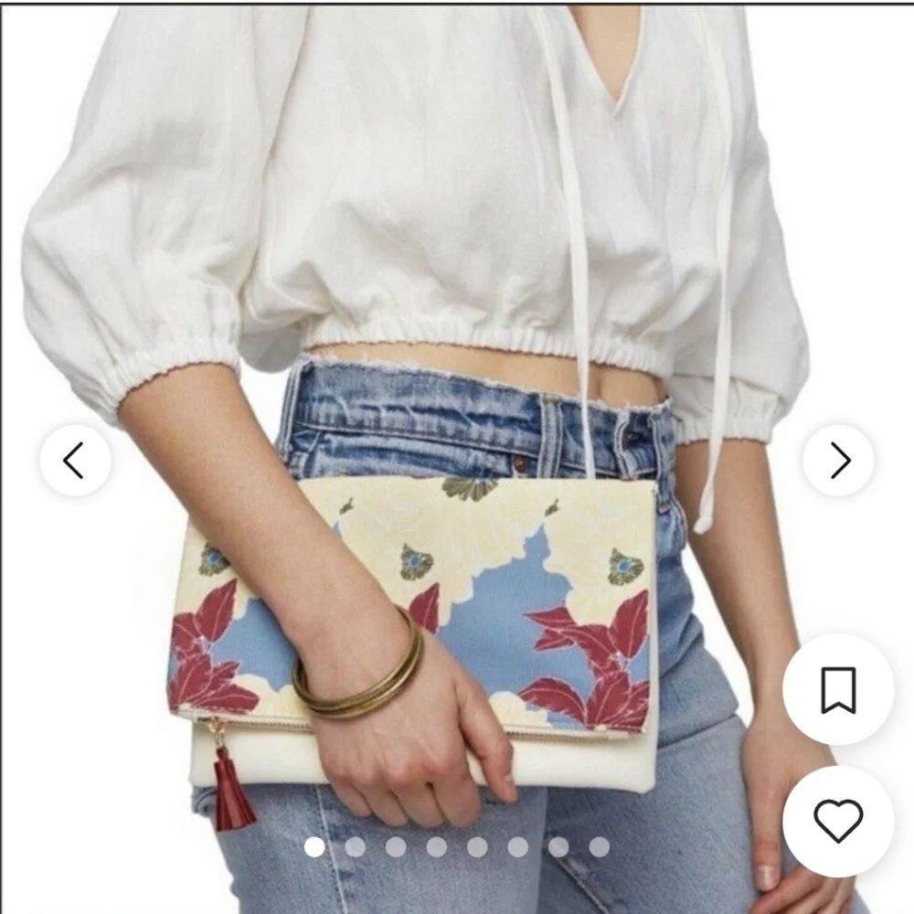 Rachel Pally Floral Foldover Clutch